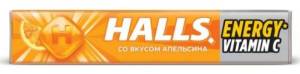 Леденцы Halls Апельсин Витамин C 25г