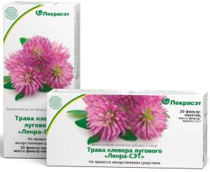Клевер луговой, трава, 20 пак (Лекра-сэт)